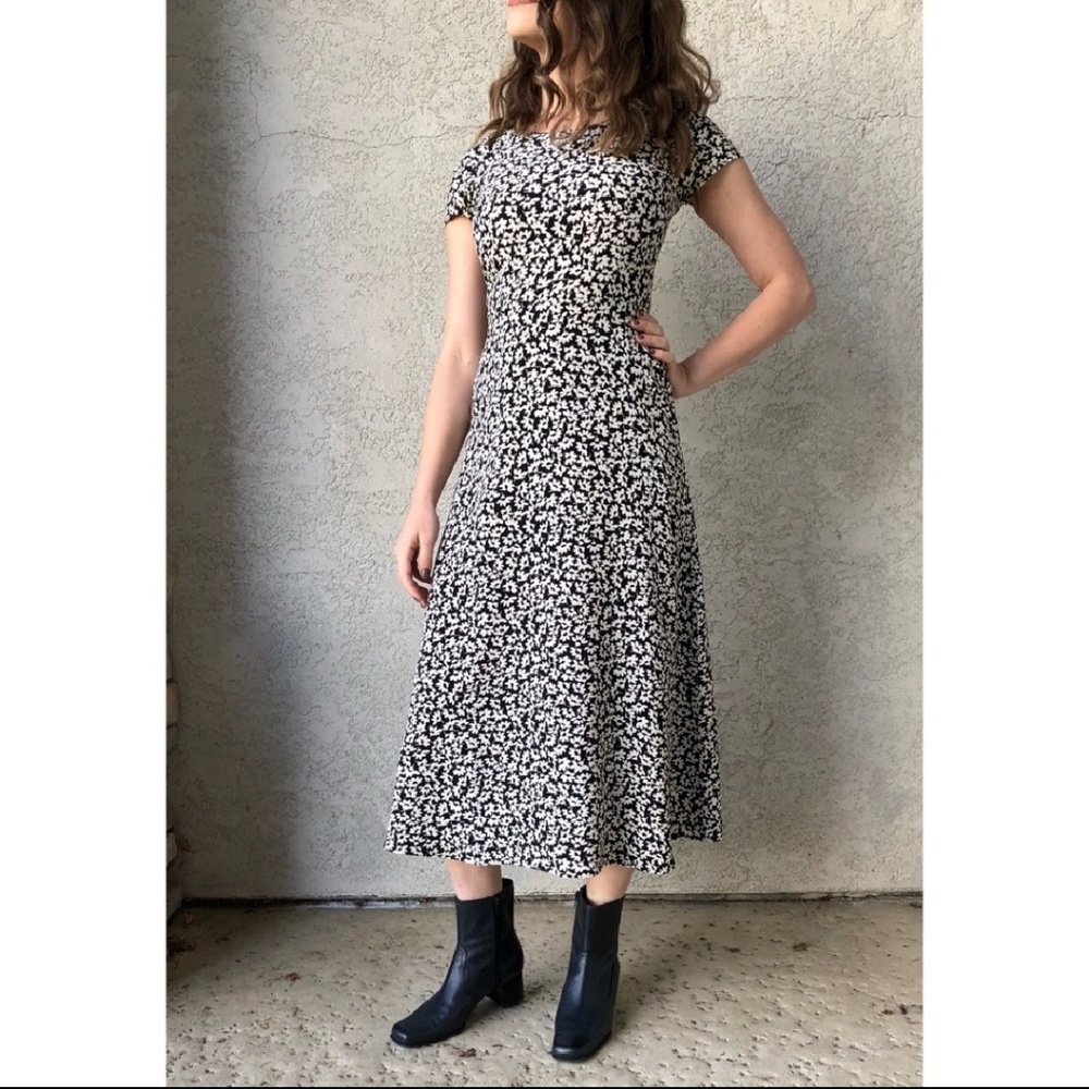 Vintage floral maxi dress